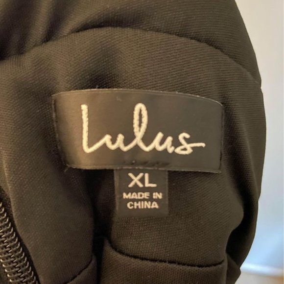 Size XL Black Lulu's Gown/Bridesmaid Dress - Picture 4 of 4